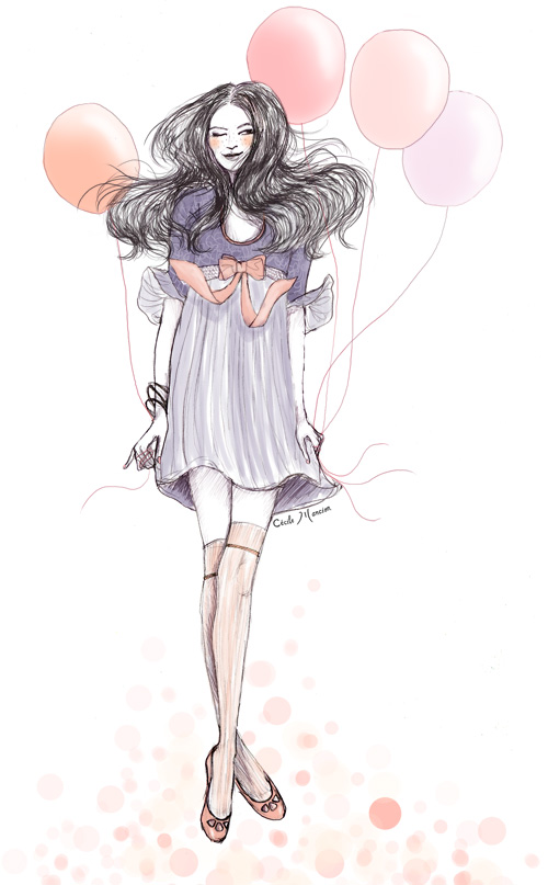 Dessin inspiré par The Cherry Blossom Girl
