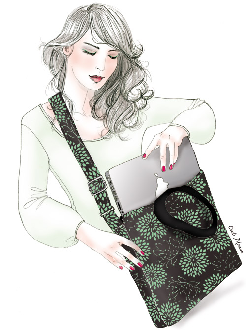 Illustration pour l'étiquette des Zazie's bag