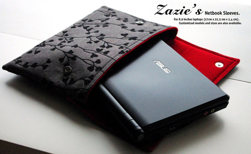 Zazie's netbook sleeve